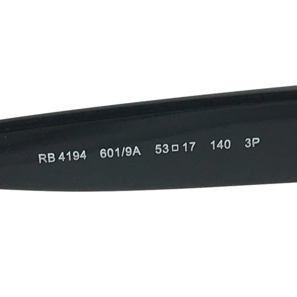 Ray-Ban Eyeglasses Frames RB4194 601/9A Shiny Black Square Full Rim 53-17-140